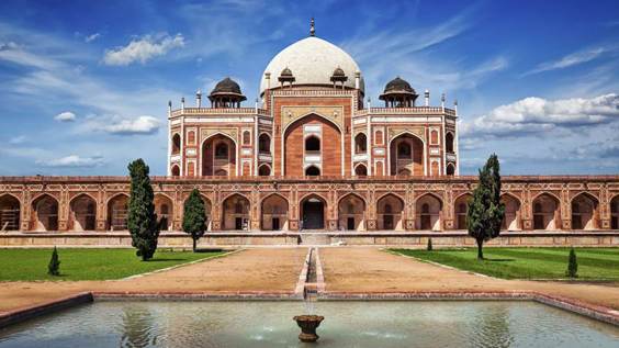 Humayuna's Tomb in Delhi.