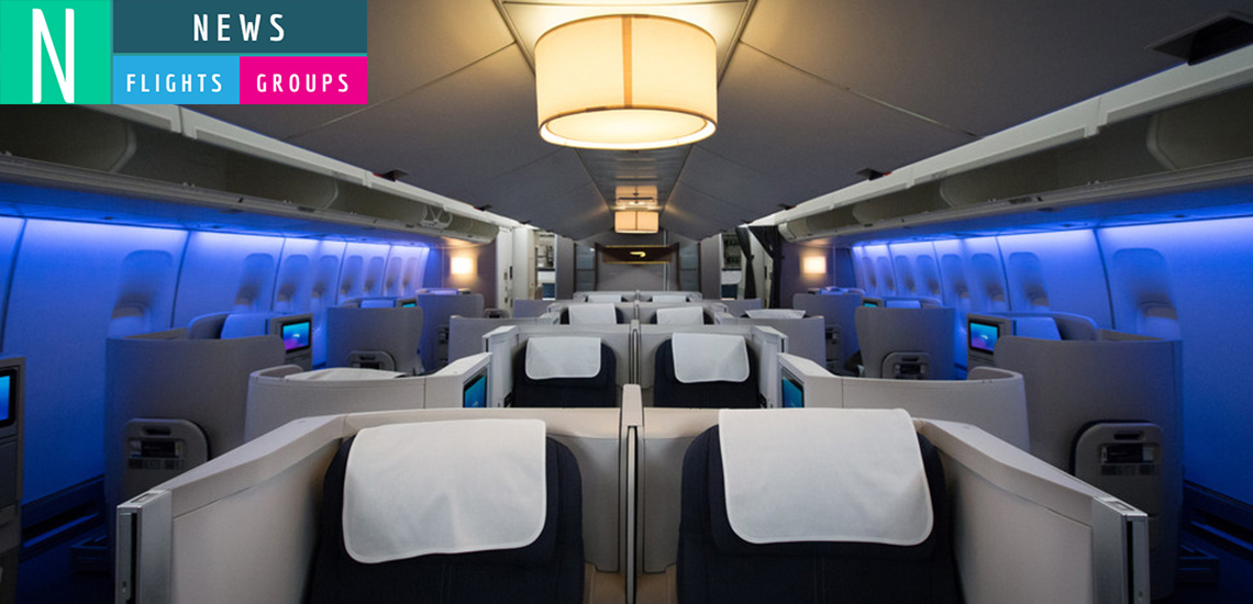 Refreshed Boeing 747 cabin